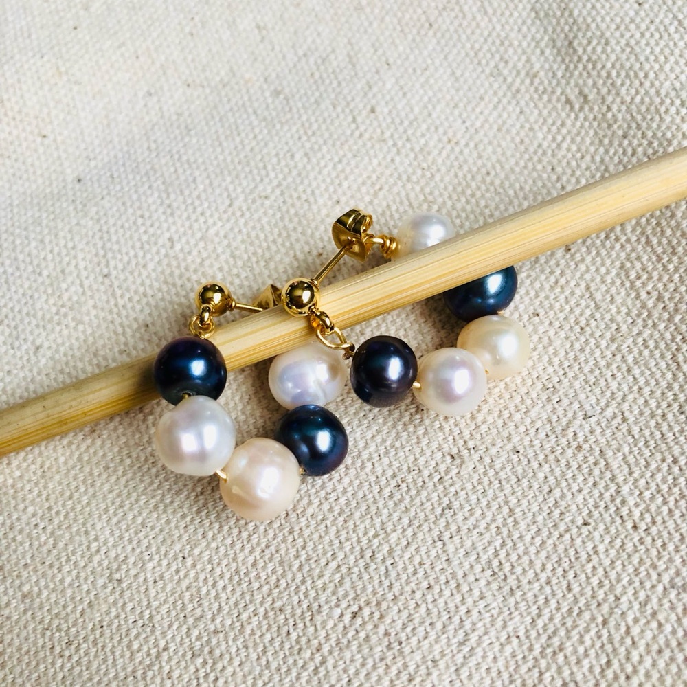 Freshwater Hoops Earrings